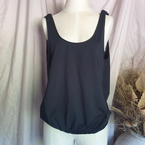 Fabletics 2 in 1 Lucia Blk Reversible Draped Tank-Top w/ Removable Sports Bra XS - Picture 3 of 16